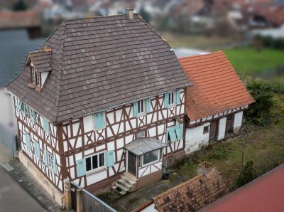 Traditionelles Fachwerkhaus - fast wie im Elsass (mit deutscher STEUER-Förderung)