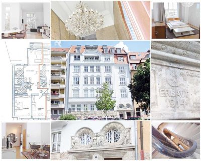 Denkmalgeschützte Altbauwohnung in AAA-Lage N-Wöhrd | Balkon,  Aufzug, Seltenheit | Liebhaberobjekt