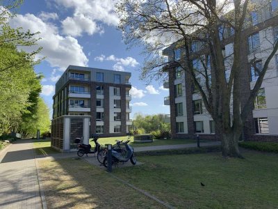 Neubau "Stadthäuser am Plack" moderne hochwertige Wohnung mit Terrasse nach Kfw70