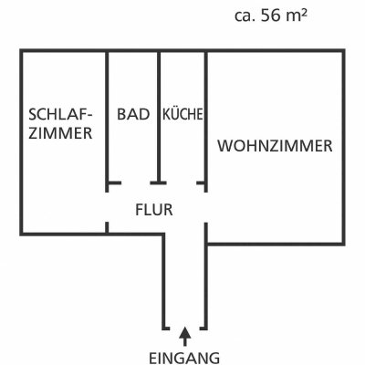 Gepflegte leerstehende 2-Zimmer Wohnung im 3. OG in Berlin-Wilmersdorf