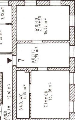 50qm Wohnung im 1.OG in einem historischen Zinshaus