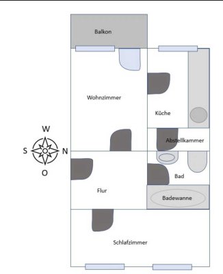 2-Zimmer-Wohnung mit Balkon in Neuaubing