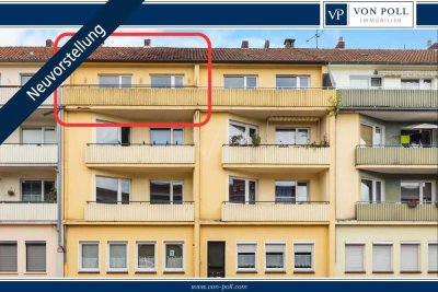 Solide 3-Zimmer-Etagenwohnung mit Balkon in der Innenstadt