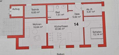 Exklusive, neuwertige 3-Raum-Wohnung mit Einbauküche in Mögglingen