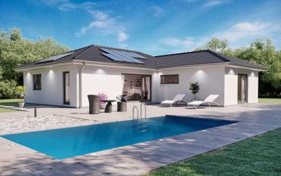 Großzügiger Wohnraum im ScanHaus Bungalow XXL