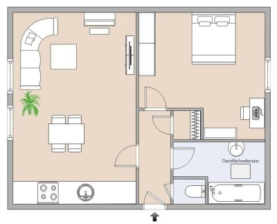 Provisionsfrei | sehr helle 2-Zimmerwohnung in Eibiswald