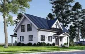 Fertighaus aus Holz (isoliert) 127 m² Wohnfläche