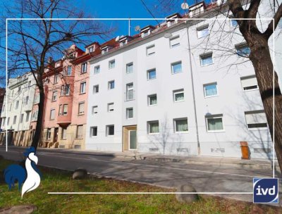 Urban Chic! Frisch renovierte 3-Zimmer-Wohnung mit Loggia und EBK im modernisierten Haus in S-Ost