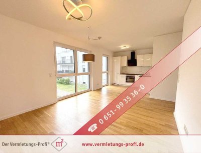 Moderne 2-Zimmer-Wohnung mit großzügigem Balkon und schönem Ausblick ins Grüne
