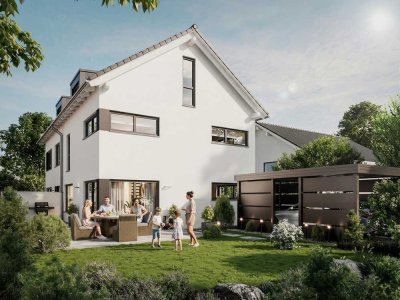 Hochwertiger Neubau in Trudering: Moderne Doppelhaushälfte in massiver Ziegelbauweise