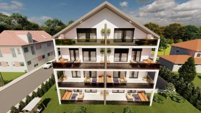 Eislingen Neubau exklusive 3 ZKnB mit Balkon und TG