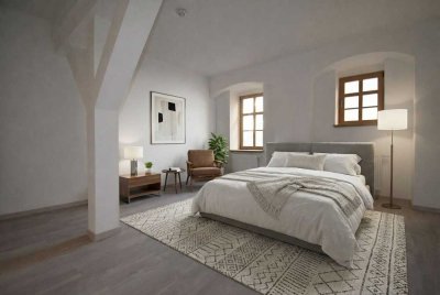 Exquisites Apartment mit historischem Charme und moderner Eleganz am Schlossberg in Halle (Saale)