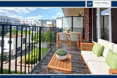 Moderne Wohnung mit zwei Balkonen, Aufzug und TG-Platz am Deutschherrnufer East Village