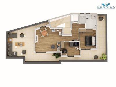 Exklusives Penthouse mit fantastischer Dachterrasse im Neubau