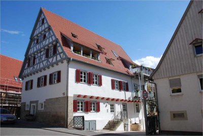 Stilvolle, geräumige und sanierte 2-Zimmer-Wohnung mit Einbauküche in Renningen
