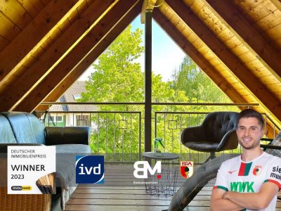 Charmante 2,5-Zimmer-Dachgeschosswohnung mit Südloggia in Mering