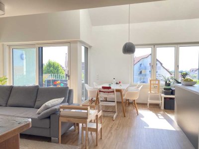 Galerie-Wohnung mit Balkon in MA-Wallstadt zu vermieten