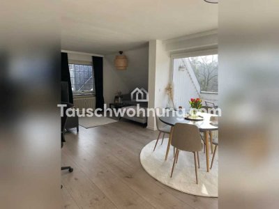 Tauschwohnung: Helle Wohnung direkt am Stadtpark mit Balkon, Kamin und Garage