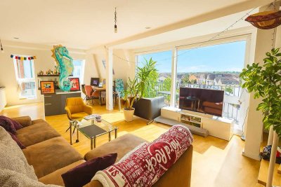 Schicke Maisonettewohnung mit Skylineblick – modernes Wohnen in Mühlheim am Main!