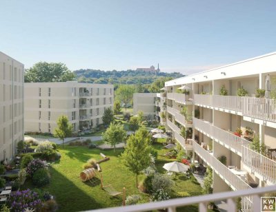 4-Zimmer-Neubau mit zwei Bädern, Loggia und HWR