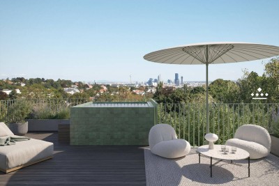 Chez - Residieren am Kaasgraben | Dachterrassenapartment auf zwei Geschossen