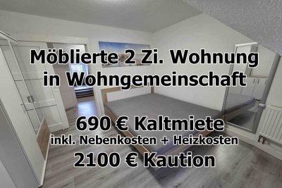 ab sofort - möblierte 2 Zimmer Whg in 2er WG