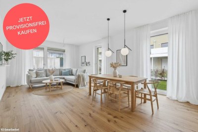 PROVISIONSFREI! Wunderschöne 4-Zimmer-Wohnung mit großem Garten | Lichtdurchflutet | Auf einer Ebene | 2 Bäder | Tiefgarage
