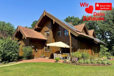 Exklusives Holzhaus