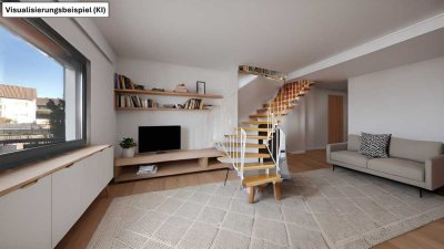 Großzügige Maisonette-Wohnung mit Aufzug, Tiefgarage und Balkonen in Nürnberg - Katzwang