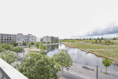 Moderne 3-Zimmer-Wohnung mit Loggia & Balkon am Floßhafen – Wohnen direkt am Wasser im Neckarbogen