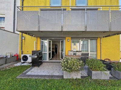 Moderne 3-Zimmer-Terrassenwohnung mit Tiefgarage in Mannheim-Käfertal