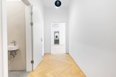 "Apostelhof" 2 Zimmerwohnung mit Terrasse- modern living im Altbau auf höchstem Standard mitten im 3. Bezirk