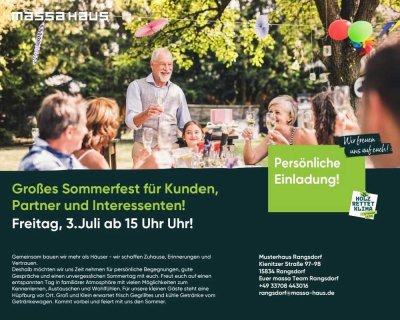 Sei Teil der massa-Familie! Komm vorbei am 03.07.2026 ab 15:00 Uhr!