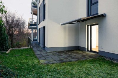 Hochwertige Neubau-Komfortwohnung mit Kamin, Terrasse u. Balkon