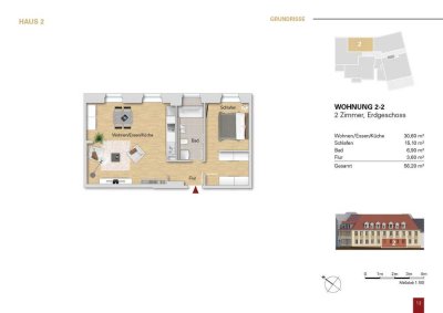 ***Luxuriöse 2 Zi.-Wohnung im EG, WE 2-2 als Erstbezug***