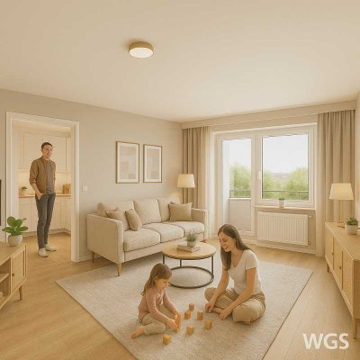 Moderne 3-RW mit Balkon und Einbauküche