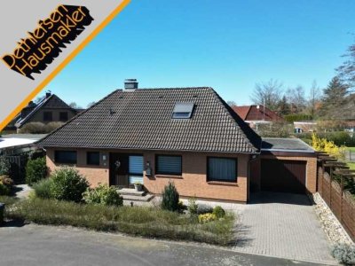 Verkauf eines gepflegten Walmdachbungalows mit Garage in St. Michaelisdonn, Kreis Dithmarschen