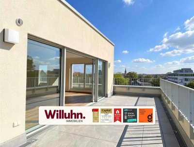 Luxuriöses Penthouse mit 34 m² Dachterrasse l EBK inklusive l Tiefgaragenstellplatz