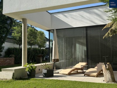 Privatsphäre &amp; Perfektion – Architektenvilla mit Garten, drei Terrassen &amp; Homeoffice