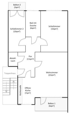 Möblierte 3-Zimmer-Wohnung mit geh. Innenausstattung mit EBK in Bremerhaven Walter-Delius-Straße