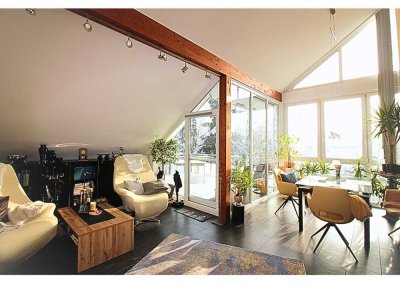 Luxus-2,5-Zimmer-Dachwohnung in bester zentraler Lage von Neubiberg