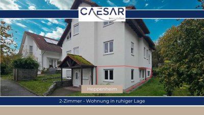 Helle 2- Zimmer- Wohnung mit Erdgeschoss-Charakter in ruhiger Lage