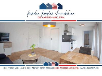 Moderne und möblierte 2,5-Zimmer-Erdgeschosswohnung in Berglen - Neubau von 2022