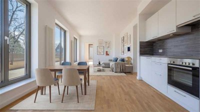 Ruhiges 3-Zi.-Penthouse mit großer Dachterrasse und mit Blick zum Alsterlauf