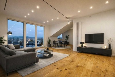 Erstbezug! 2 Zimmer DG Wohnung mit Sonnenloggia zum Wohlfühlen, neue Böden, neues Bad, saniert!