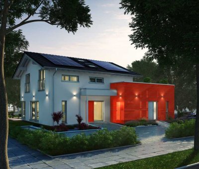 ARCHITEKTENHAUS INKLUSIVE GRUNDSTÜCK, SCHLUSSELFERTIG, VIELSEITIG NUTZBAR