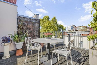 Sommerträume werden wahr * Ihre Dachterrasse wartet *  urban und dennoch ruhig 3,5 Zimmer Maisonette