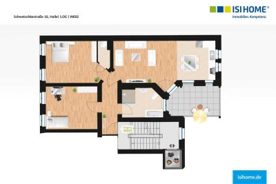 Tolle 3-Raumwohnung im "Haus Schwetschke" - WE02
