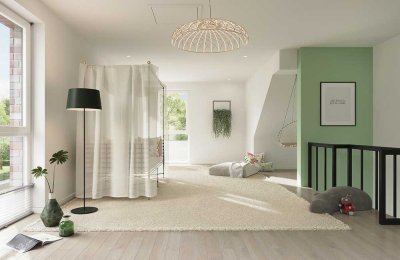 Stilvolles und technisch modernes Reihenmittelhaus mit ca. 34 m² ausgebauten Dachstudio!