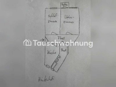 Tauschwohnung: 2-Zimmer-Wohnung mit Balkon im Florakiez gegen 3-Zimmer